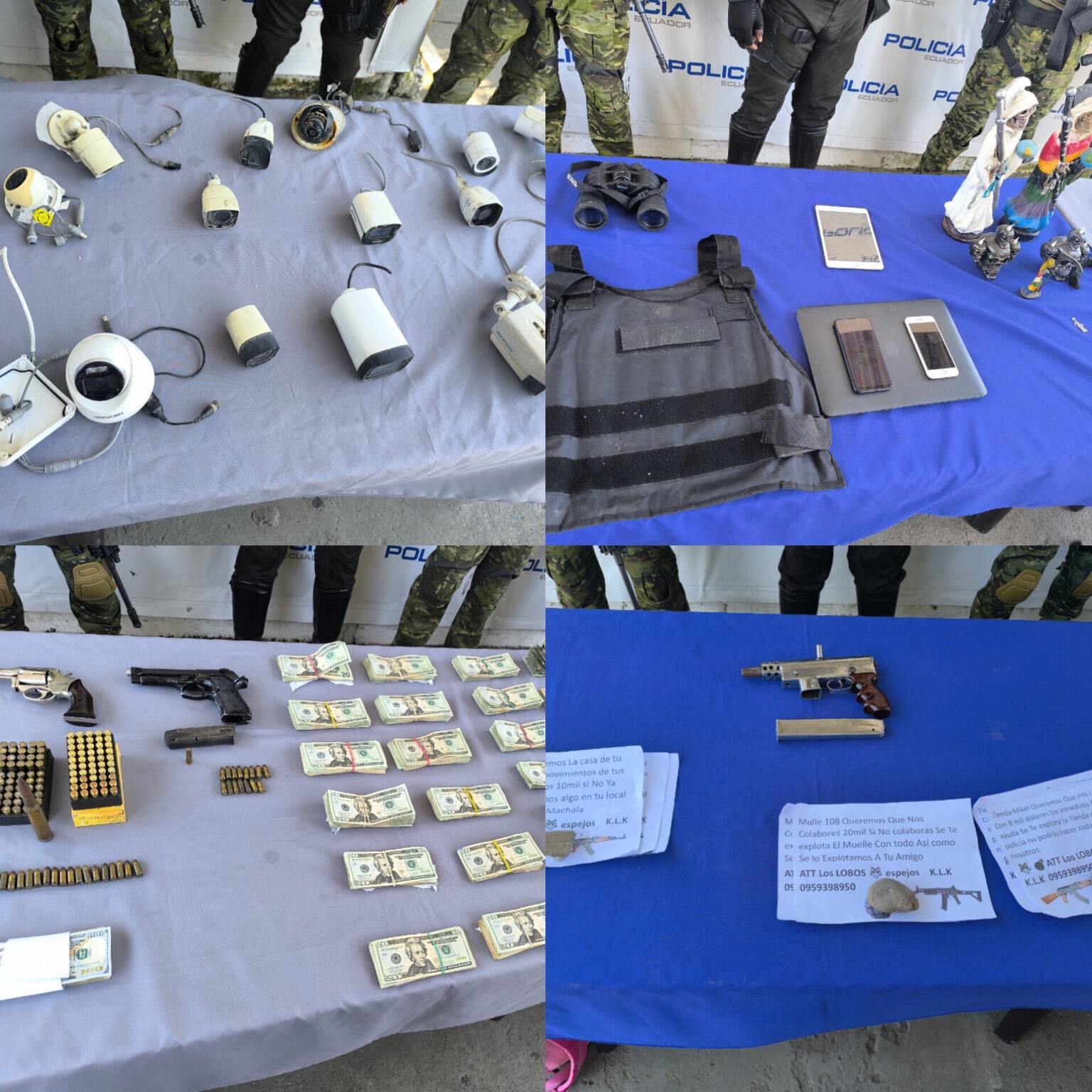 Capturados con armas