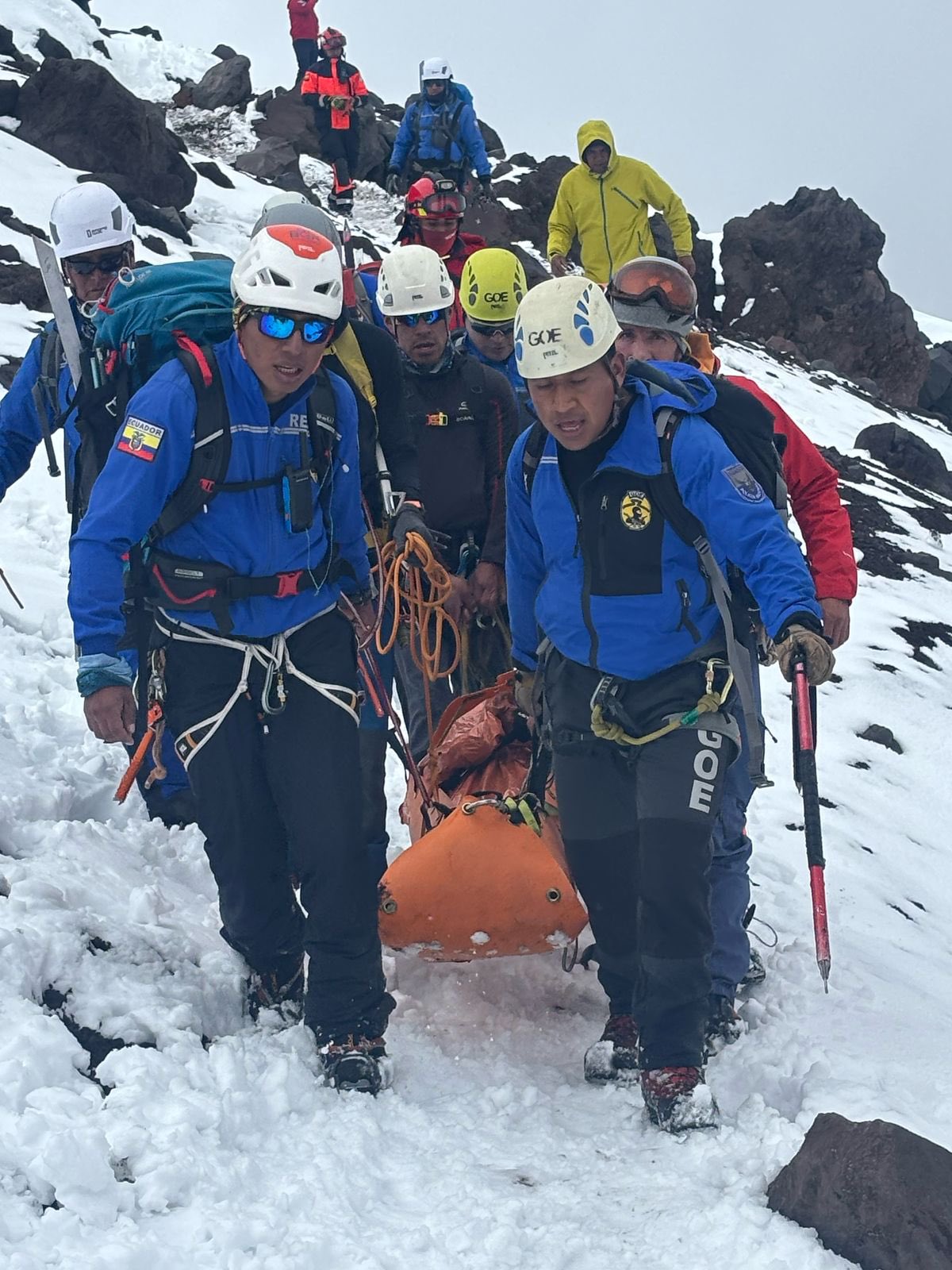 Ecuador. Rescatan y evacúan a ocho personas tras avalancha en el volcán Cotopaxi