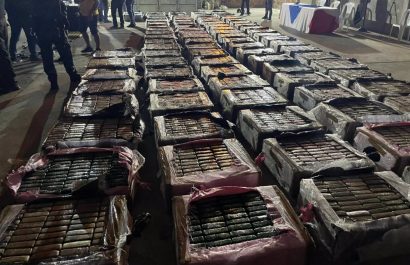 Incautación de cocaína en Guayaquil (Ecuador)