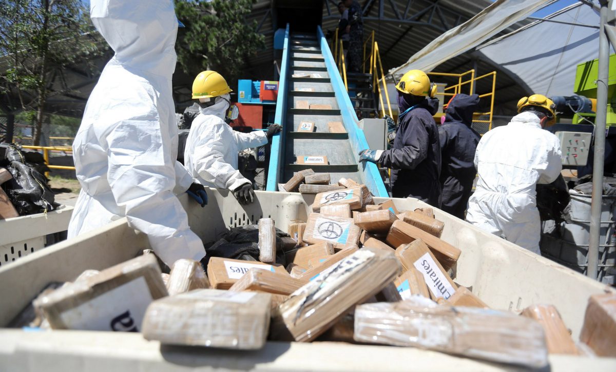 ENCAPSULAMIENTO Y DESTRUCCIÓN DE DROGA INCAUTADA