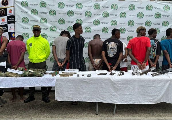 Dos muertos y 214 detenidos en operaciones contra el Clan del Golfo en Colombia