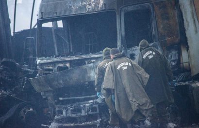 Un ataque incendiario destruye diez máquinas forestales en el sur de Chile