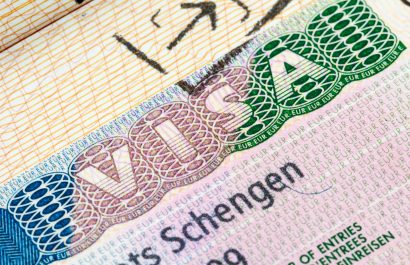 Schengen visa in the passport