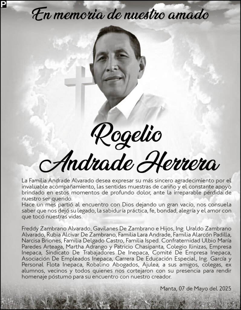 AGRADECIMIENTO: Rogelio Andrade Herrera