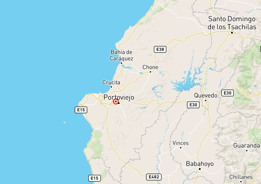 Dos sismos de magnitudes 4,2 y 4,0 en la escala de Richter remecieron la provincia de Manabí y áreas cercanas este martes 20 de mayo