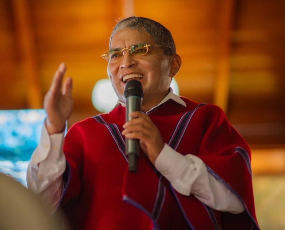El presidente vitalicio de Mushuc Runa, Luis Alfonso Chango.