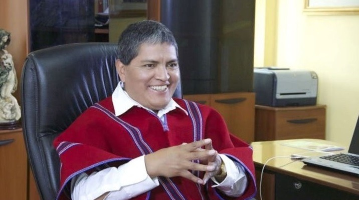Luis Chango, presidente vitalicio de Mushuc Runa.