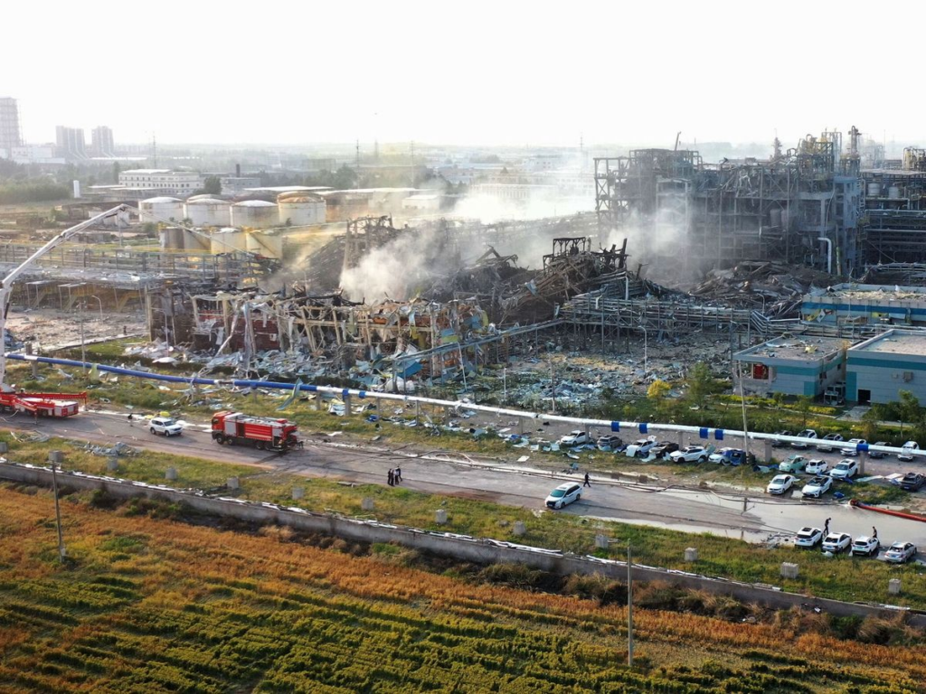 China: explosión en fábrica química en Gaomi causa cinco muertos y varios heridos