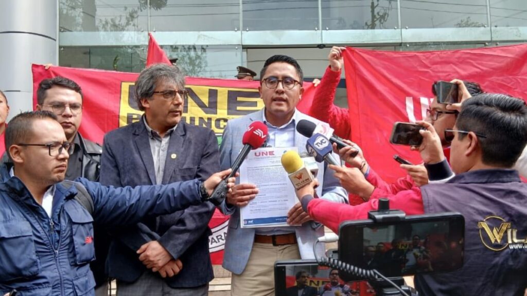 La UNE reacciona ante los recientes anuncios del Gobierno sobre las medidas para combatir la inseguridad en planteles educativos. (UNE).