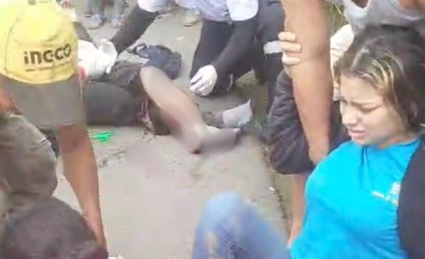 Los heridos fueron auxiliados por paramédicos del Cuerpo de Bomberos de El Carmen.