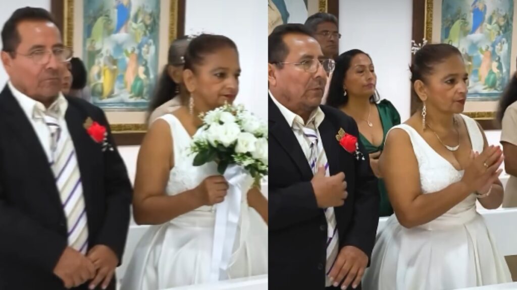Madre de familia que lucha contra el cáncer cumple su deseo de casarse con el amor de su vida luego de 30 años juntos. (Capturas de pantalla Solca).