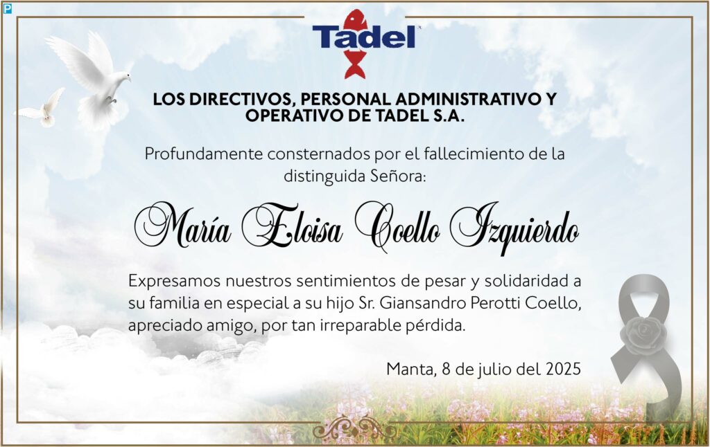 CONDOLENCIA: María Eloisa Coello Izquierdo
