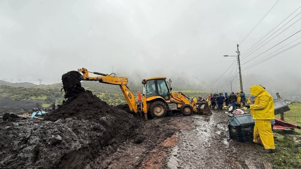El Gobierno declara estado de emergencia regional en Zamora Chinchipe y Napo por intensas lluvias. (GAD Quijos).