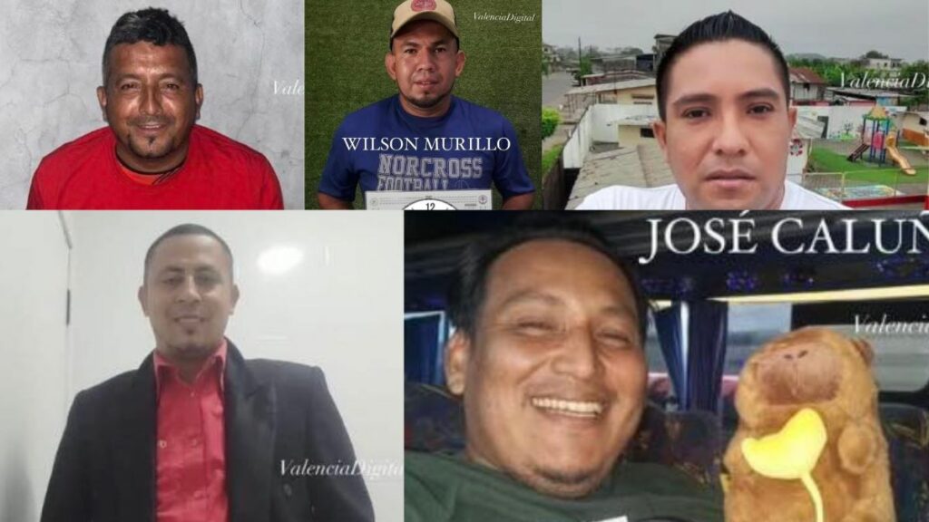 Esto dice la Policía sobre los cinco dirigentes sindicales de Valencia, Los Ríos, que están desaparecidos. (Redes sociales)
