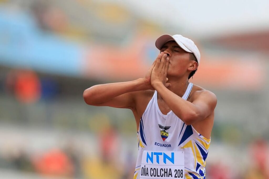 Iván Oña supera récord Sudamericano U20 de Jefferson Pérez después de 31 años