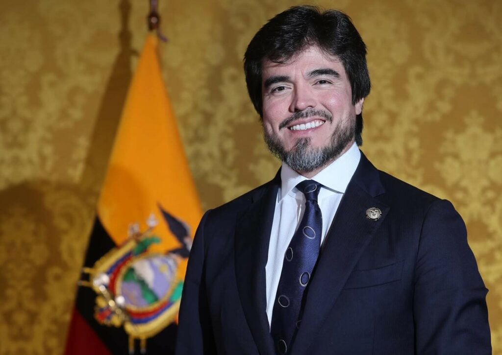 José de la Gasca renuncia al Ministerio de Gobierno de Ecuador y agradece al presidente Daniel Noboa