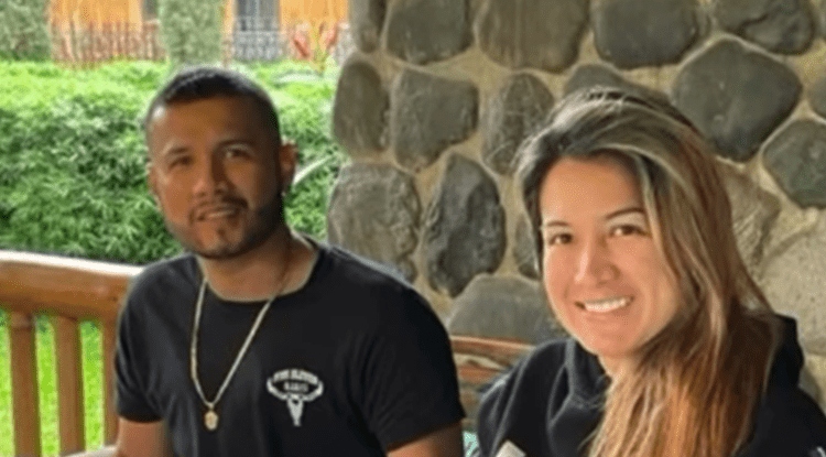 Samara Rivera junto al que fue su esposo Jorge Luis Zambrano conocido como Rasquiña.