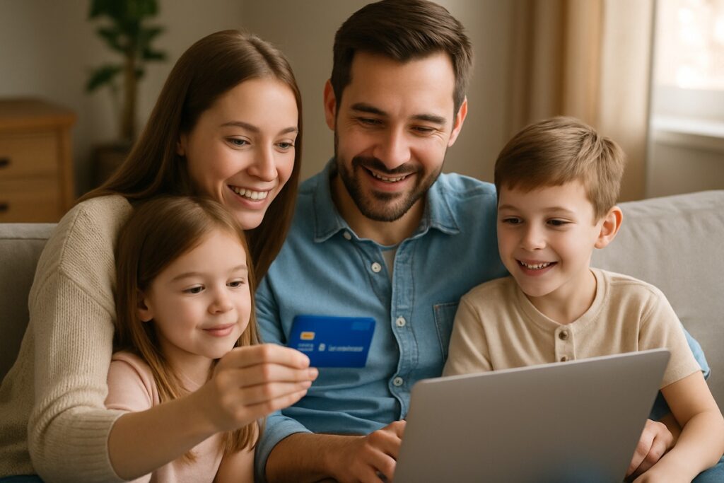 La elección de una tarjeta de crédito debe basarse en los ingresos, hábitos de gasto y necesidades específicas de la familia. FOTO: ChatGPT (Inteligencia Artificial).