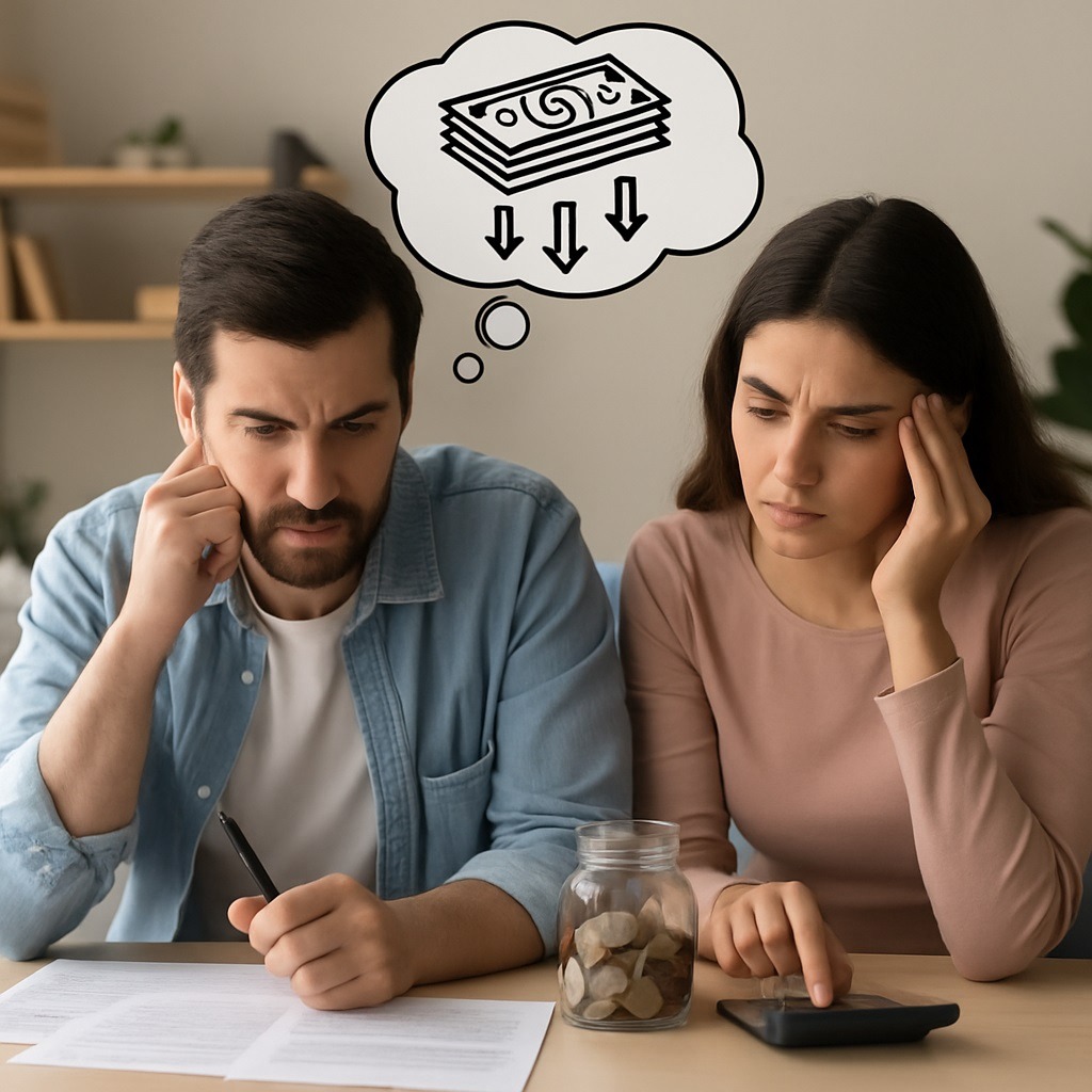 Finanzas en pareja: qué hacer si solo uno arrastra deudas importantes. FOTO: Inteligencia Artificial (ChatGPT).