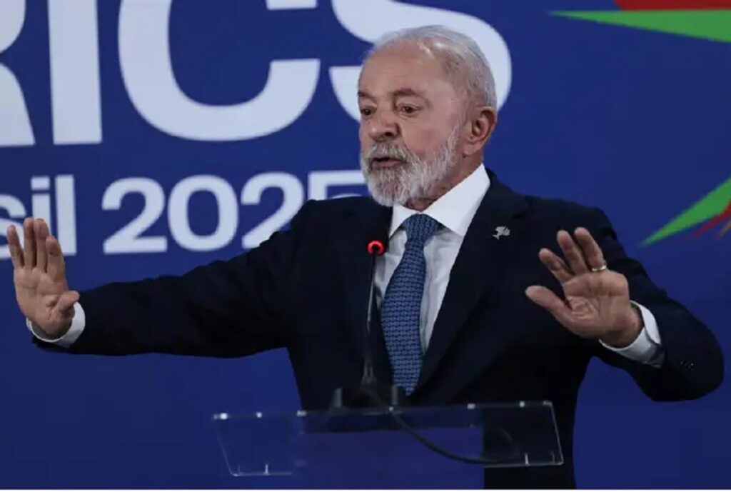 El presidente de Brasil, Luiz Inácio Lula da Silva durante una conferencia. FOTO: Europa Press.