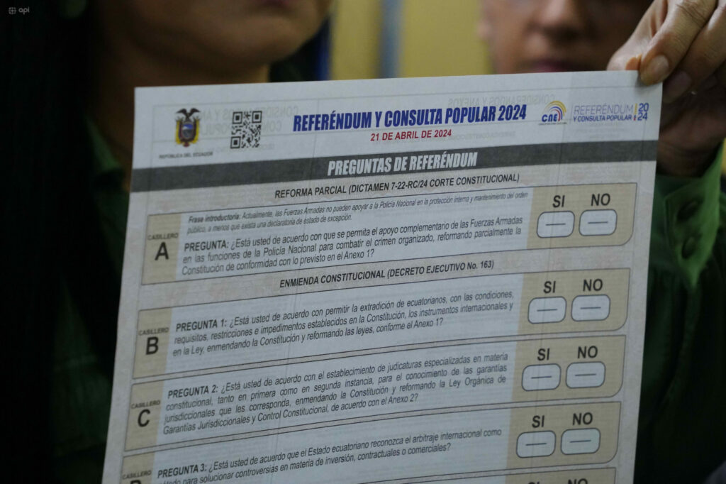 Consulta popular Ecuador CNE espera confirmar preguntas definitivas para finales de agosto
