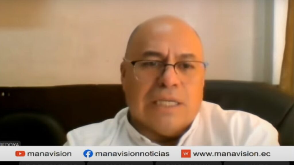 Edwin Bedoya, presidente del Frente Unitario de Trabajadores (FUT), rechaza la marcha de Daniel Noboa contra la Corte Constitucional.