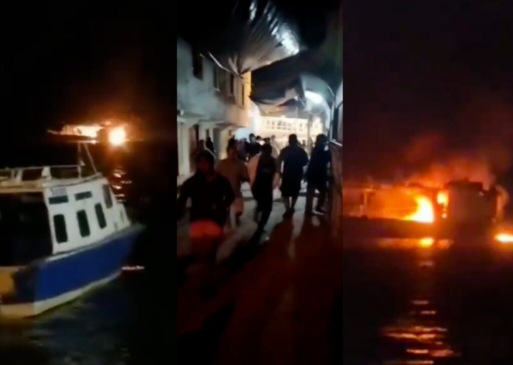 Guayaquil: Sujetos ejecutaron un ataque armado y quemaron embarcaciones en Isla Puná causando alarma en la comunidad