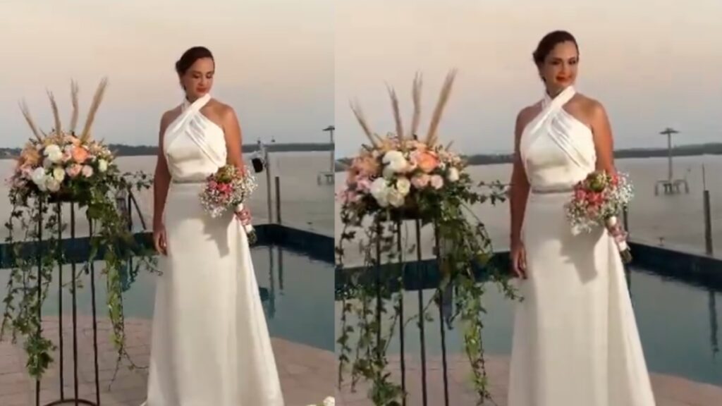 Marcela Aguiñaga celebrará su boda este sábado 9 de agosto, así lo dio a conocer Rafael Correa. (Captura de video X)