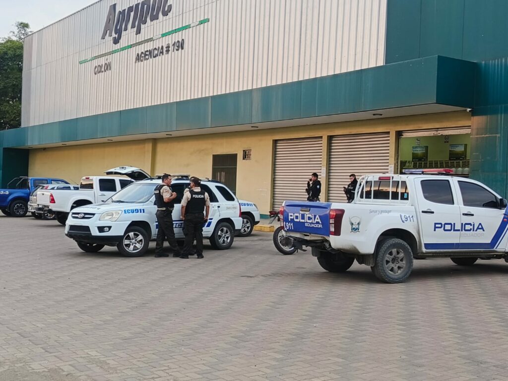 Portoviejo: operativo policial tras balacera en negocio de agroquímicos