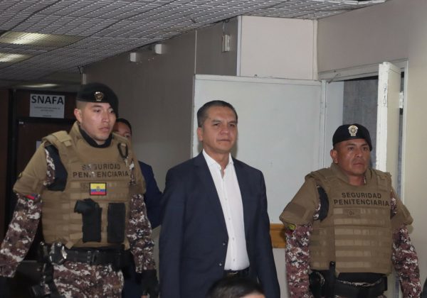 Audiencia de resolución de sentencia en el Caso Pantalla, involucrado el Ex Presidente de la Judicatura Wilman Terán, en la Corte Nacional. Fotos: API / Rolando Enríquez
