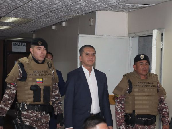 Audiencia de resolución de sentencia en el Caso Pantalla, involucrado el Ex Presidente de la Judicatura Wilman Terán, en la Corte Nacional. Fotos: API / Rolando Enríquez