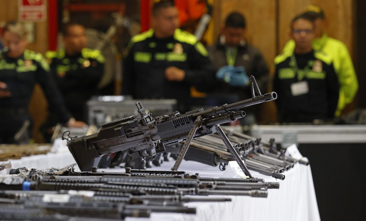 La Policía incauta cerca de medio centenar de armas en el suroeste de Colombia