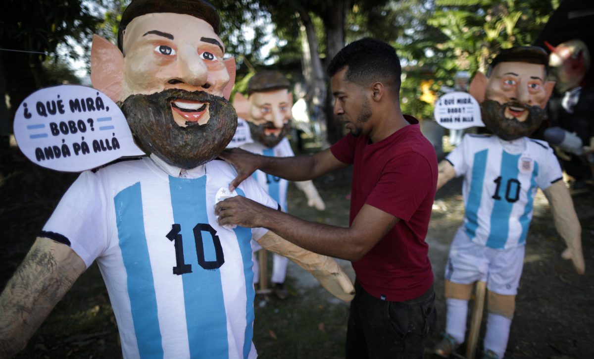 Messi y su "Qué mirás bobo", el muñeco de año viejo preferido en Panamá