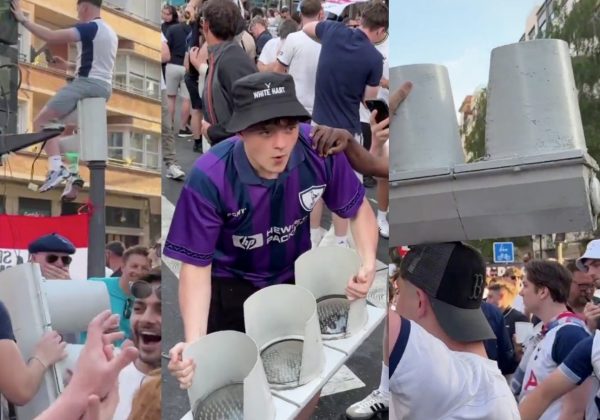 Aficionados de Tottenham y Manchester United protagonizan altercados en San Sebastián antes de la final de Europa League