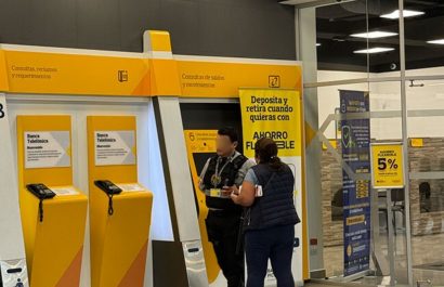 Banco Pichincha registró el lunes casi el triple de retiros de dinero, en comparación con días habituales. (Mall El Jardín)
