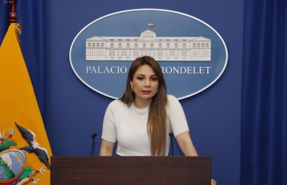 Carolina Jaramillo, vocera del Gobierno de Daniel Noboa.