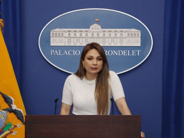 Carolina Jaramillo, vocera del Gobierno de Daniel Noboa.