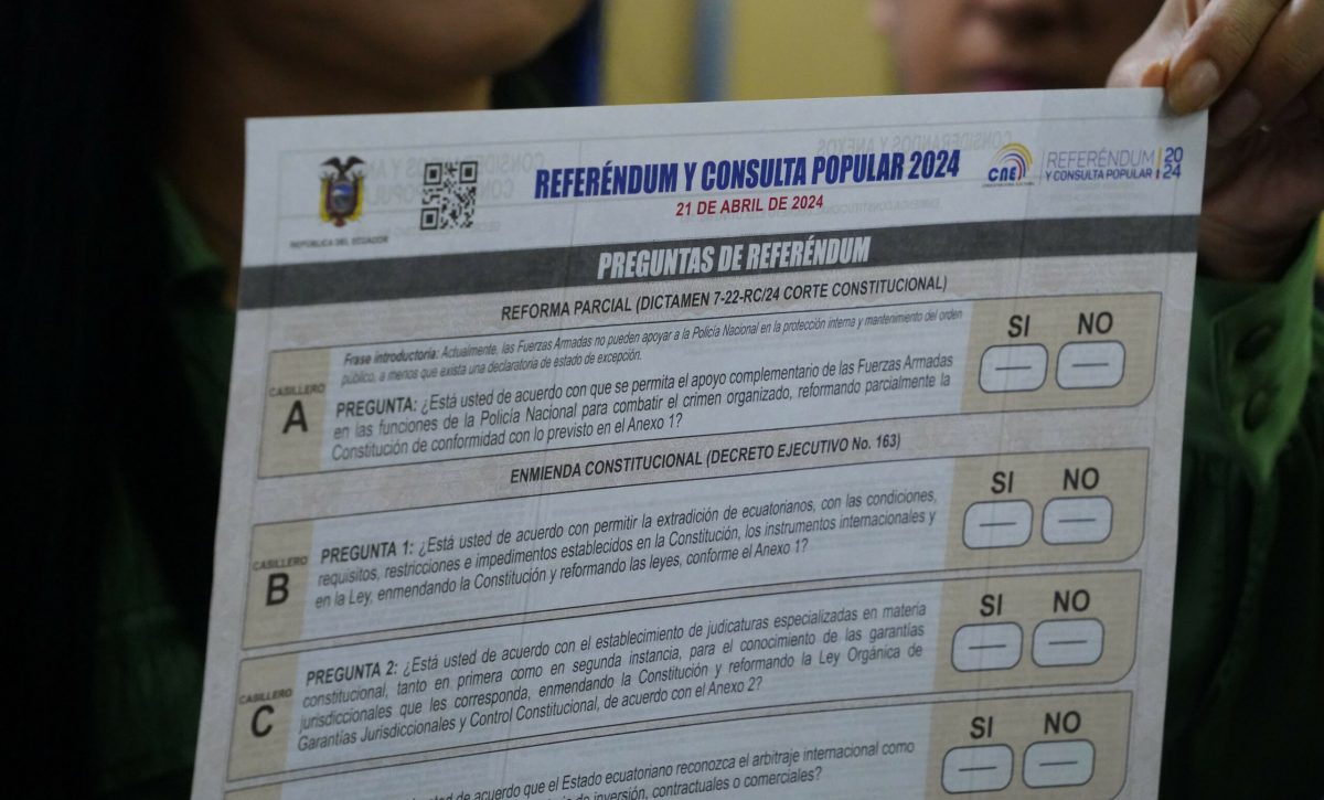 Consulta popular Ecuador CNE espera confirmar preguntas definitivas para finales de agosto
