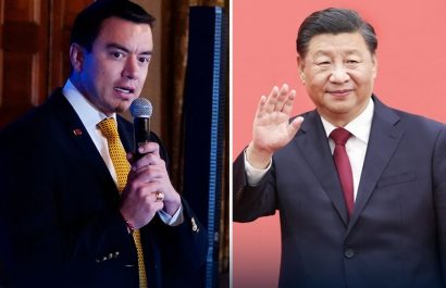 Daniel Noboa, Presidente de Ecuador, se reunirá con su homólogo chino, Xi Jinping, según anunció el ministro de Gobierno ecuatoriano José De la Gasca.