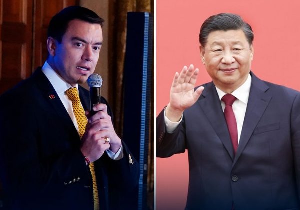 Daniel Noboa, Presidente de Ecuador, se reunirá con su homólogo chino, Xi Jinping, según anunció el ministro de Gobierno ecuatoriano José De la Gasca.