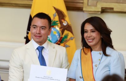 Daniel Noboa designa a Cynthia Gellibert como su delegada ante el directorio de la Corporación del Seguro de Depósitos. (Cynthia Gellibert )