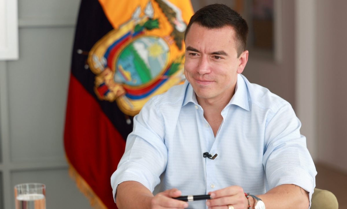 Daniel Noboa envía a la Asamblea Nacional una propuesta de ley para recuperar áreas protegidas y fomentar el desarrollo local. (Presidencia).