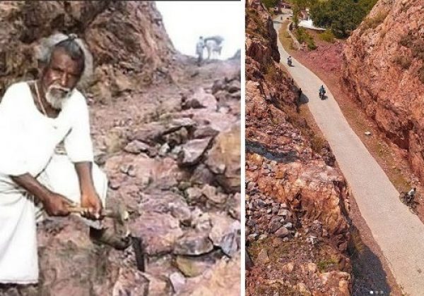 Dashrath Manjhi, conocido como el ‘Hombre de la Montaña’, dedicó 22 años a tallar un camino de 110 metros a través de una montaña