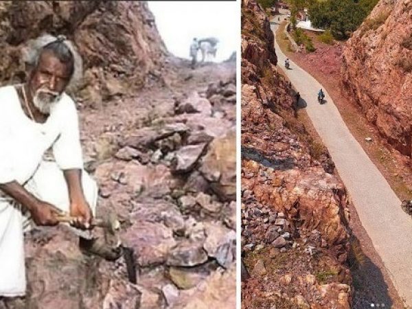 Dashrath Manjhi, conocido como el ‘Hombre de la Montaña’, dedicó 22 años a tallar un camino de 110 metros a través de una montaña