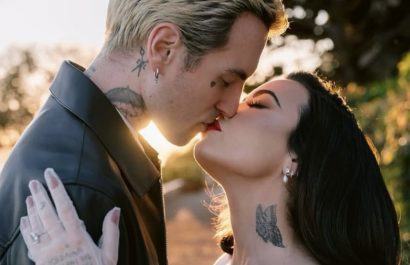 Demi Lovato se casó con Jordan Lutes luciendo un vestido de novia de Vivienne Westwood