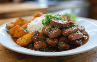 Disfruta de un rico cerdo en salsa de vino en menos de 90 minutos