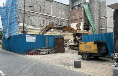 El proceso de demolición del edificio inició hace dos semanas. Se continuará con el retiro de los escombros.