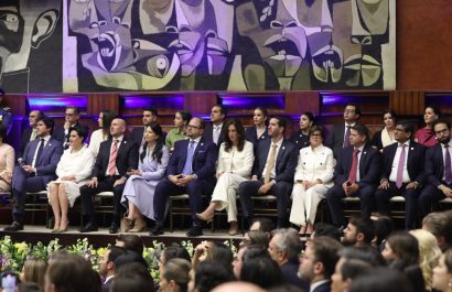 Ecuador El 45 % del gabinete Ministerial del Presidente Daniel Noboa está conformado por mujeres. (Asamblea Nacional).