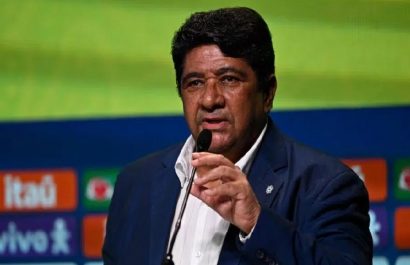 Ednaldo Rodrigues presidente de la Confederación Brasileña de Fútbol.
