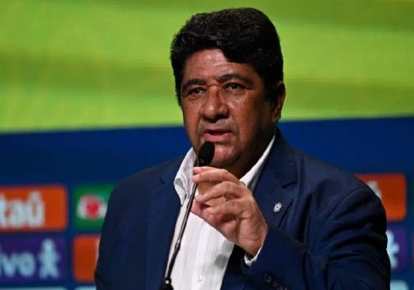 Ednaldo Rodrigues presidente de la Confederación Brasileña de Fútbol.